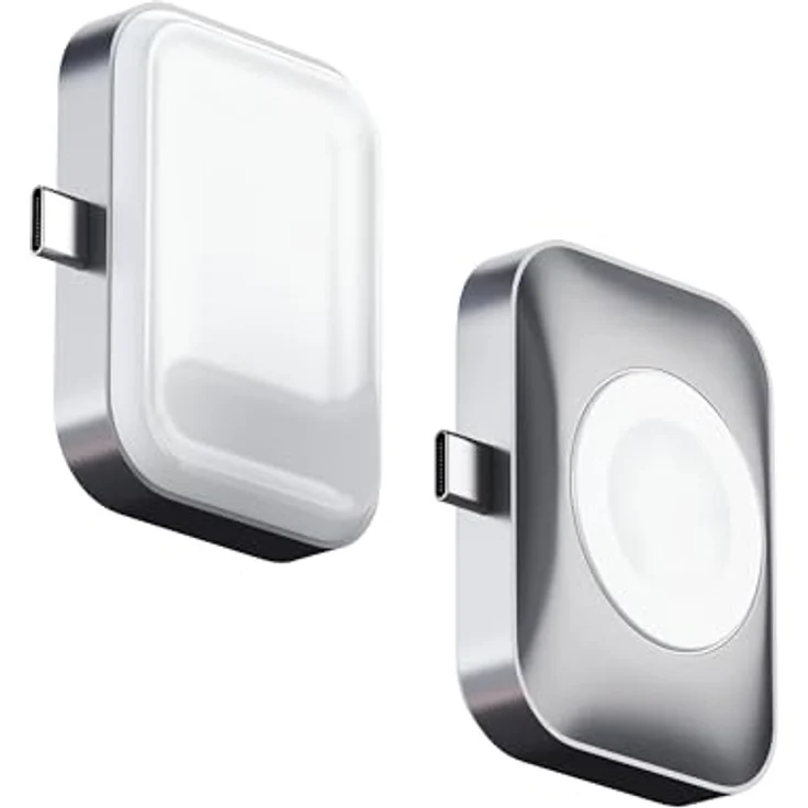 SATECHI 2-in-1 USB-C Tragbares Apple WatchLadegerät & AirPods Ladegerät, Doppelseitiges Apple Watch-Reiseladegerät - Für die Serien 9/8/7/6/5/4/3/2/SE & Apple Watch Ultra/Ultra 2, AirPods 1/2/3/Pro - Reisefreundliches und sicheres Ladegerät – Bild 3