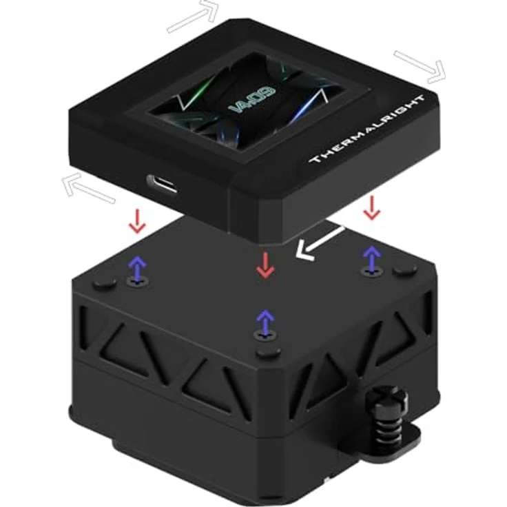 Thermalright Frozen Warframe SE, ARGB Wasserkühlung, 360mm schwarz, CPU Wasserkühler – Bild 3