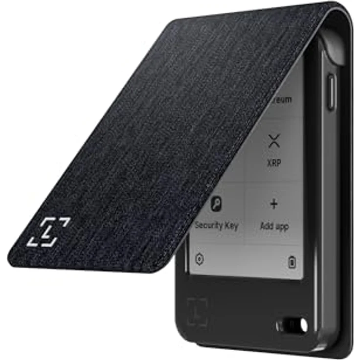 Ledger Nano Gen 5 Magnet Folio, Schutzhülle aus strapazierfähigem Nylon mit Mikrofaserauskleidung, business charcoal – Bild 2