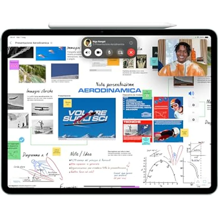 Apple Pencil Pro: Fortschrittliche Tools, pixelgenaue Präzision, Neigungs‑ und Drucksensitivität und branchenführende niedrige Latenz zum Notizenmachen, Zeichnen und um Kunstwerke zu erschaffen. – Bild 3