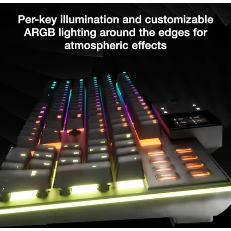 be quiet! Dark Mount Silent Linear, Kabelgebundene Tastatur mit 8 Displaytasten und Media-Dock, Schwarz – Bild 7