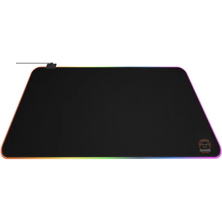 Qware Gaming RGB Mauspad 80 x 35 cm, Schwarz, rutschfest und großformatig