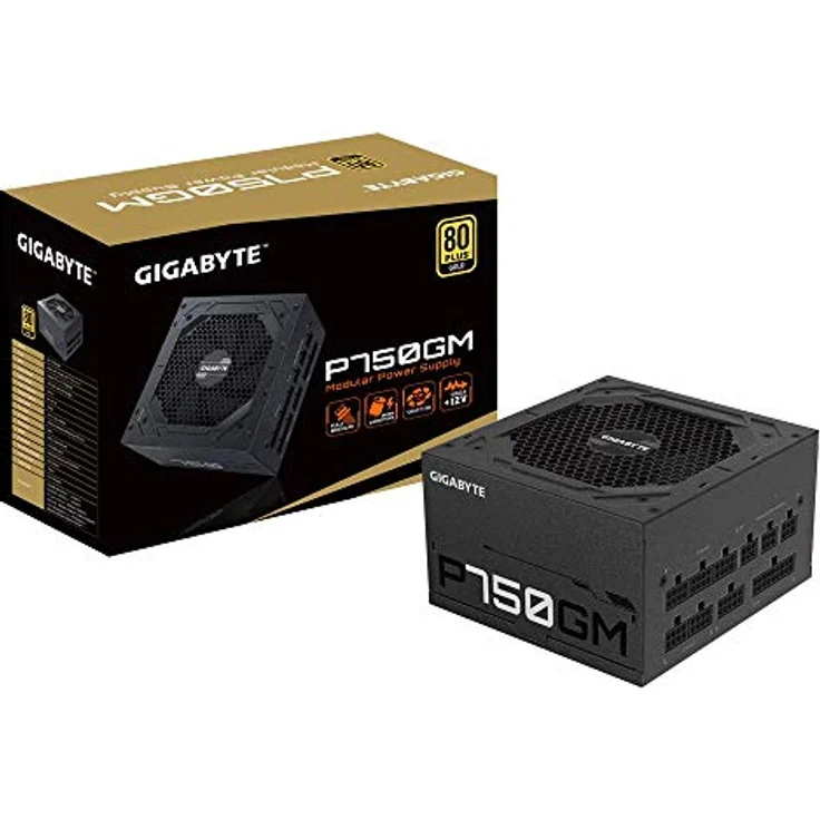 Netzteil Gigabyte 750W P750GM, GP-P750GM, schwarz, Einheitsgröße – Bild 1