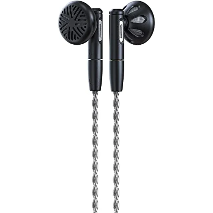 FiiO FF5 Earbuds Ohrhörer, dynamischer Treiber, Acoustic Resistance Pipe Design, Schwarz – Bild 1