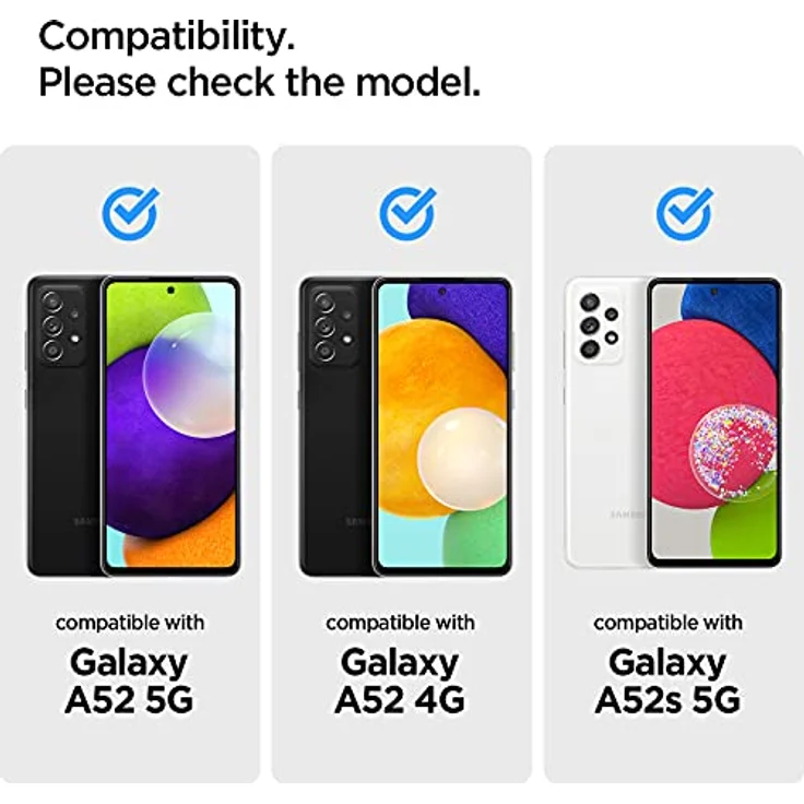 Spigen AlignMaster Displayschutzfolie für Samsung Galaxy A52 5G/4G/A52s 5G, Vollflächige Abdeckung, Kratzfest, 9H Härte, Schwarz – Bild 3