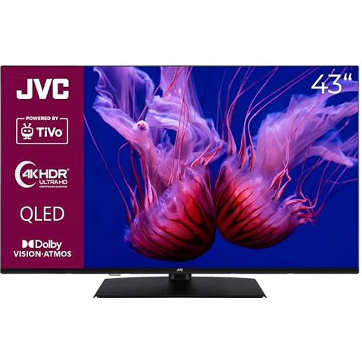 JVC 43 Zoll QLED Fernseher/TiVo Smart TV (4K UHD, HDR Dolby Vision, Dolby Atmos, Triple-Tuner) LT-43VUQ3455 [2024] – Bild 1