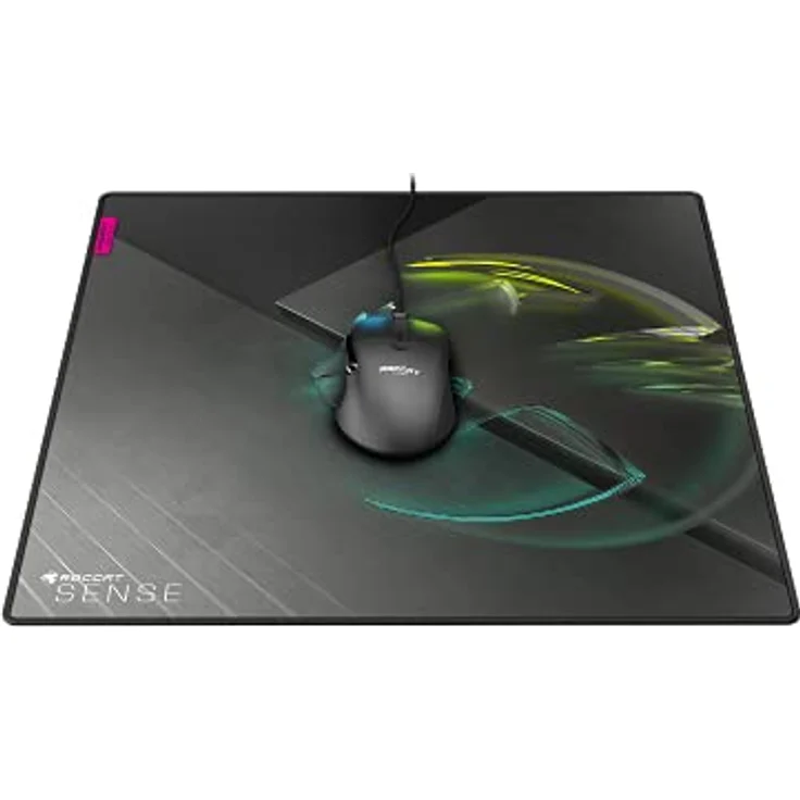 ROCCAT Sense Icon - Schwarz - Grau - Abbildung - Tuch - Gummi - Anti-Rutsch-Basis - Gaming-Mauspad (00217069) – Bild 4