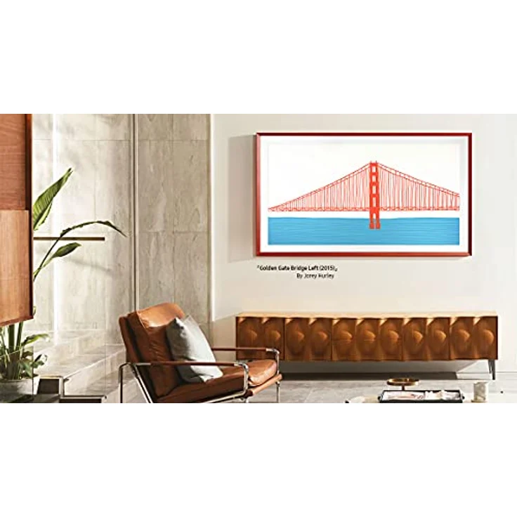 Samsung The Frame 43 Zoll (VG-SCFA43WTBXC), Digitaler Bilderrahmen in Modern Weiß mit ultraschlankem Design und austauschbarem Magnetrahmen – Bild 2