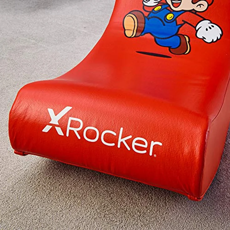 X Rocker Offiziell lizenzierter Nintendo Super Mario Bros Video Rocker – JOY Collection (Rot, Mario) – Bild 5