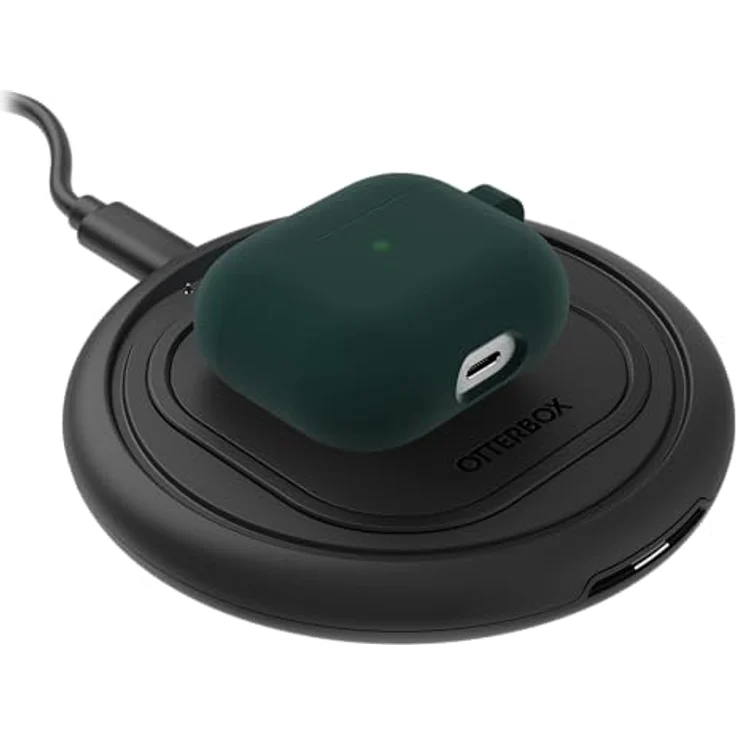 OtterBox Soft Touch Kopfhörer Hülle für AirPods 3. Gen 2021, stoßfeste, sturzsichere, ultraflache Schutzhülle für Apple AirPods, inklusive Karabiner, Dunkelgrün – Bild 5
