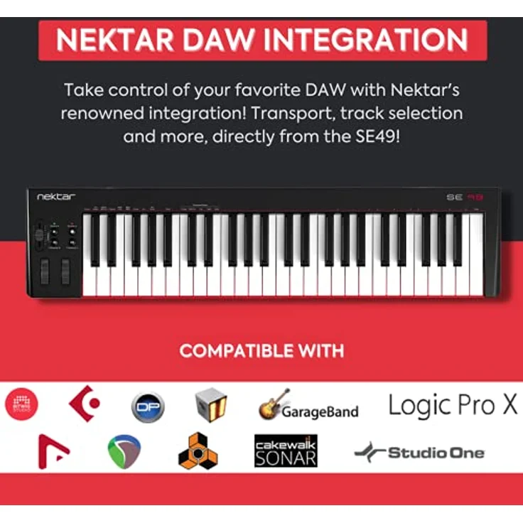Nektar SE49 USB MIDI Keyboard Controller with Nektar DAW Integration – Bild 4