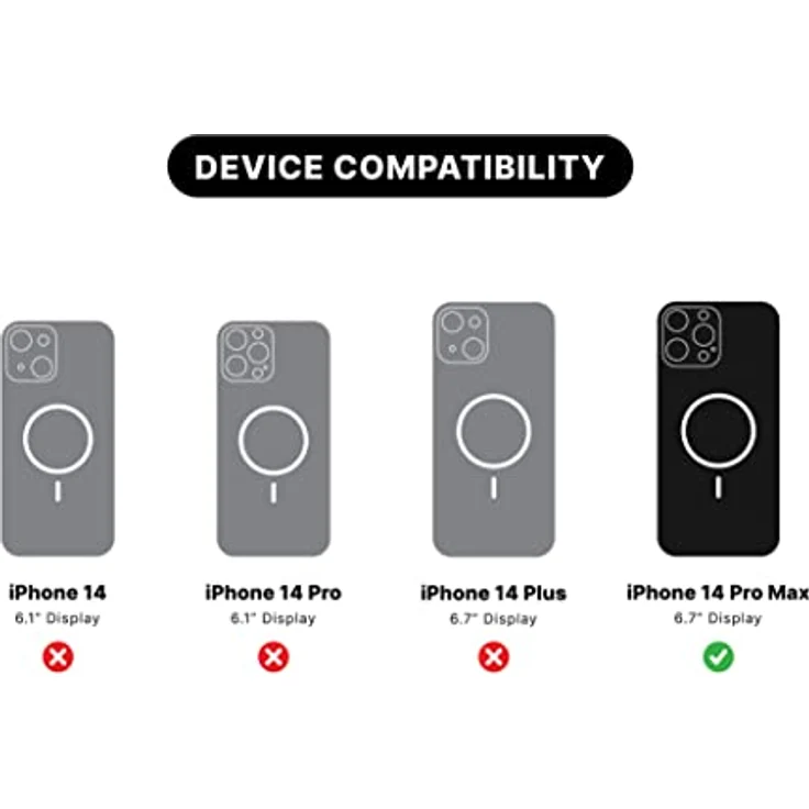 PopSockets: PopCase PlantCore für MagSafe - Hülle für iPhone 14 Pro Max mit Abnehmbarem PopGrip Slide Sockel und Griff mit Austauschbarem Top - Black – Bild 2
