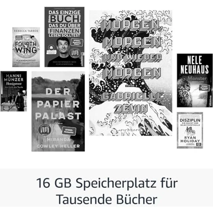 Amazon Kindle (16 GB) – Kompaktester E-Book-Reader mit blendfreiem Bildschirm und langer Akkulaufzeit – mit Werbung – schwarz – Bild 5