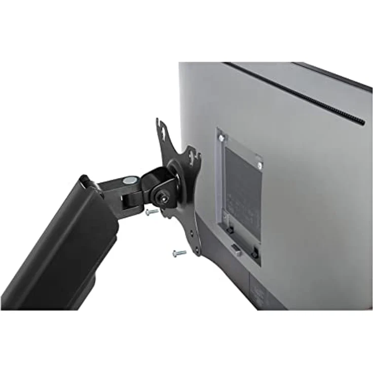 Deltaco ARM-0361, Wandhalterung für 2 Monitore bis 32", VESA kompatibel mit Kabelführung, Schwarz – Bild 6