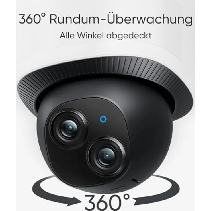 eufy Security Floodlight Camera E340, 360° Schwenk- & Neigefunkt., 24/7 Aufnahme, Dual-Band Wi-Fi, 2.000 Lumen, Bewegungsaktiviert, Dual-Kamera, HomeBase 3-kompatibel, Lokaler Speicher, Keine Gebühren – Bild 3