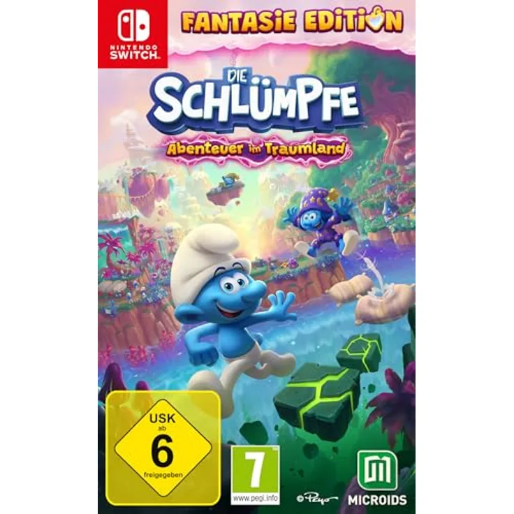 Astragon Die Schlümpfe - Abenteuer im Traumland - Fantasie Edition [Switch] - Magische Welt, 4 Traumwelten, 12 Levels.