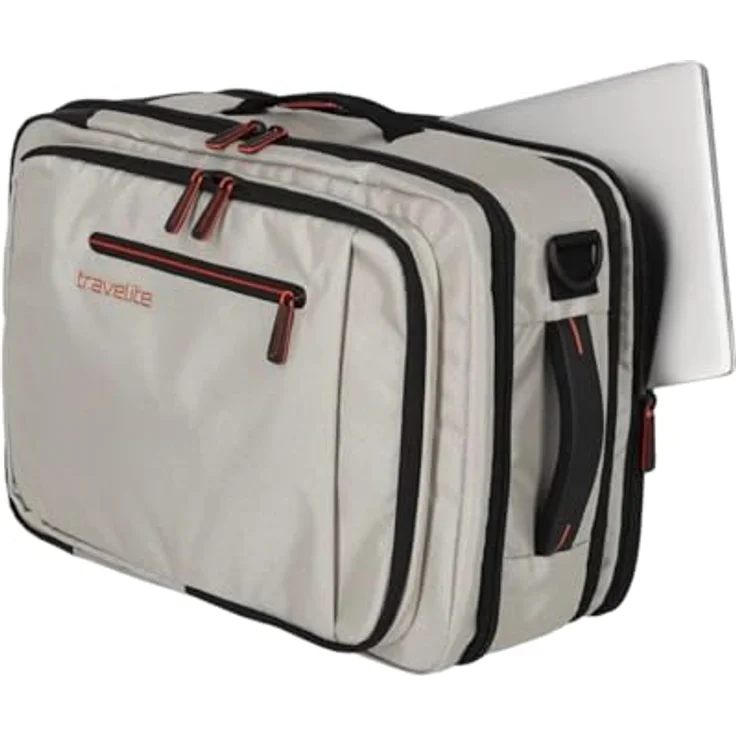 Travelite Crosslite Reiserucksack, 43 cm mit Laptopfach, weiss, 100% Polyester – Bild 7