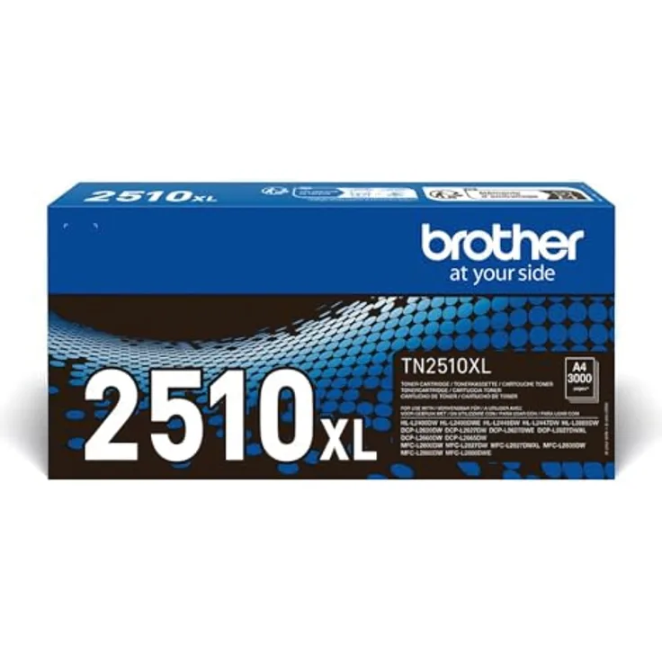 Brother Original TN-2510XL Tonerkartusche Schwarz, Druckt bis zu 3.000 Seiten, hohe Ergiebigkeit und Qualität