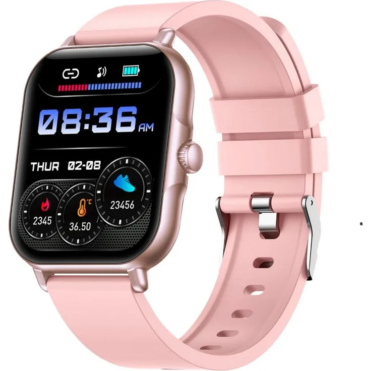 fontastic Smartwatch 1.83 Zoll, Bluetooth Anrufe, Fitness Tracker mit Puls- und SpO2-Messung, spritzwassergeschützt