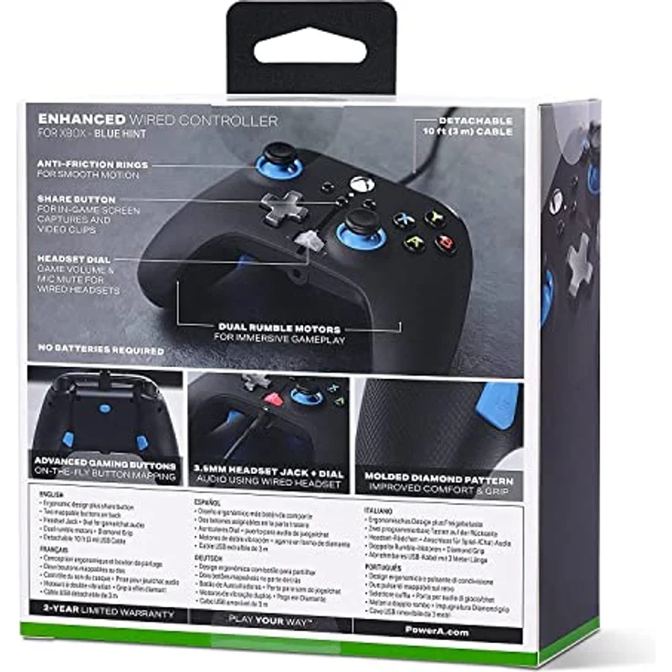 PowerA Enhanced Wired Controller, schwarz (1518811-01) (Xbox One, Xbox Series) – Bild 12
