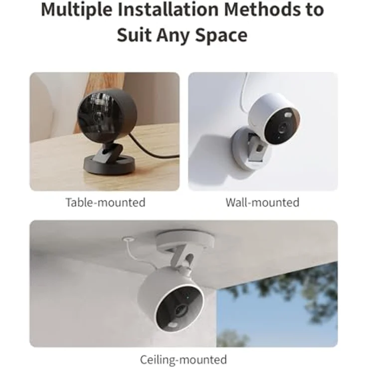 Aqara Camera G100, Netzwerkkamera mit 2K Auflösung, f/1.8 Blende, KI-gestützte Bewegungs- und Menschenerkennung, Schwarz – Bild 8