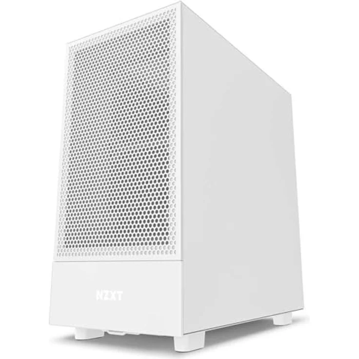 NZXT H5 Flow (ATX, Mini ITX, mATX, E-ATX), PC Gehäuse, Weiss – Bild 4