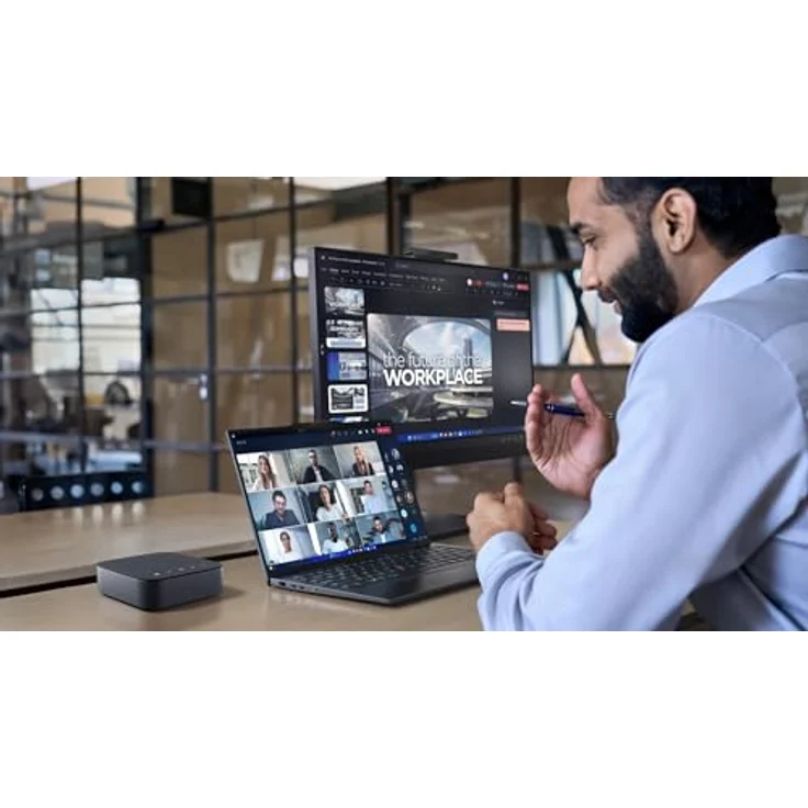 Lenovo Wireless Speakerphone 6000, Bluetooth-Lautsprecher mit 81 dB Empfindlichkeit, Schwarz – Bild 12