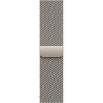 Apple Milanaise Armband für Apple Watch, 42 mm, natur, magnetisch und individuell einstellbar aus Edelstahl