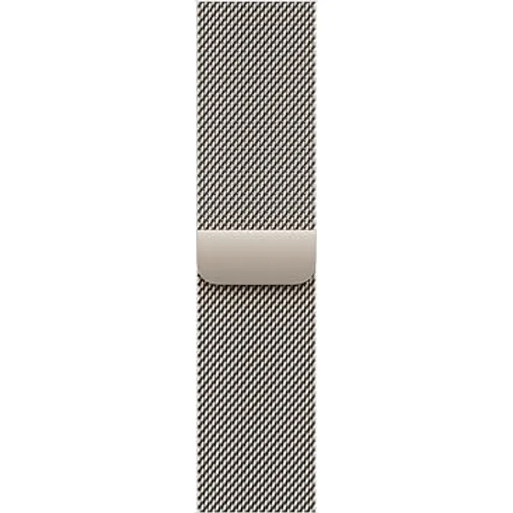 Apple Milanaise Armband für Apple Watch, 42 mm, natur, magnetisch und individuell einstellbar aus Edelstahl