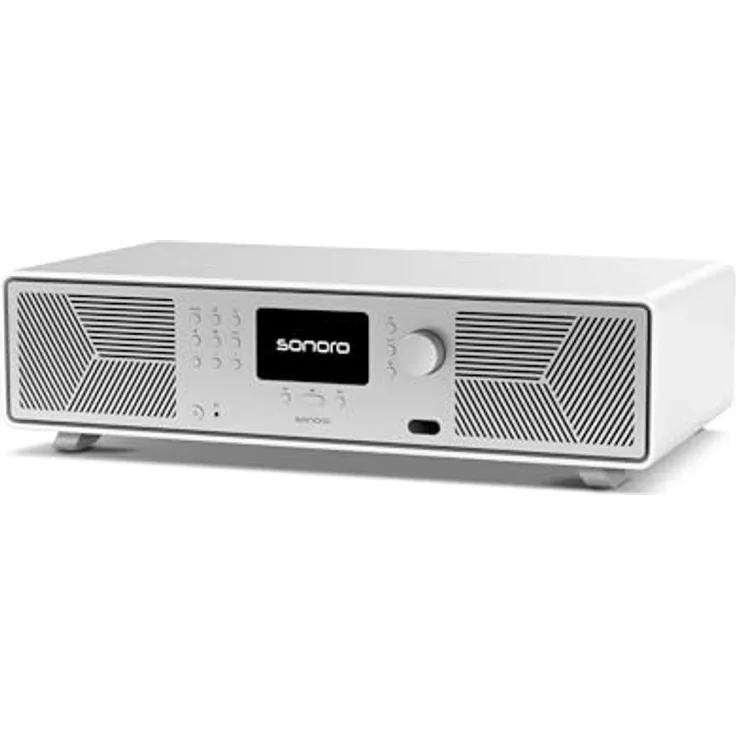 Sonoro Avaton, DAB+ Internetradio mit FM, WLAN, Bluetooth und Chromecast, Radio in Weiss