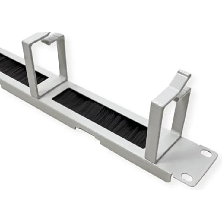 ROLINE 19-Zoll Rangierpanel 1 HE mit Bürstenleiste 44x60mm, grau, für optimales Kabelmanagement – Bild 4