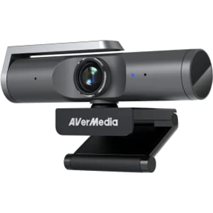 AverMedia PW515 4K Ultra HD Autofokus-Business-Webcam – KI-gesteuerte Lösung, Bild- und Beleuchtungsanpassung, 100° Wide FoV, für Videokonferenzen und virtuelle Meetings, Zoom, Teams, Skype, PC/Mac – Bild 1