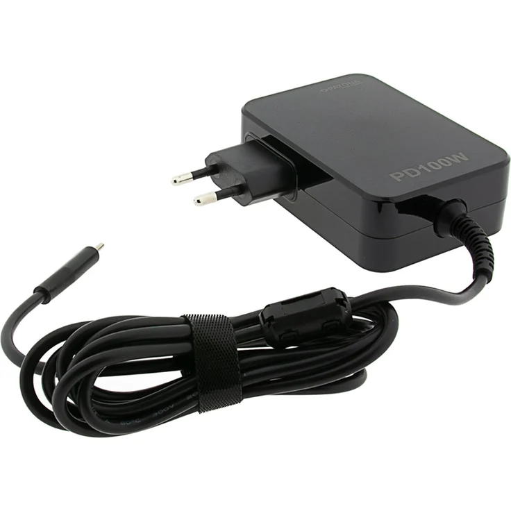 Patona PD 100W USB-C Adapter, universelles Notebook Netzteil mit Power Delivery, 100 W, schwarz