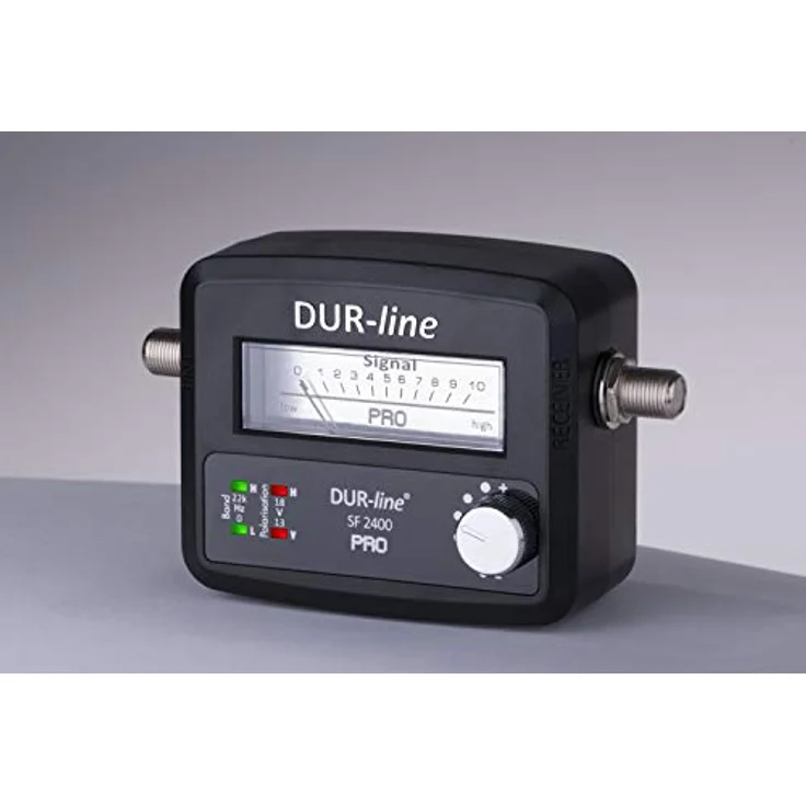 DUR-line SF 2400 - Satfinder - Messgerät zur exakten Justierung Ihrer Digitalen Satelliten-Antenne - mit hoher Eingangsempfindlichkeit - inkl. F-Kabel – Bild 2