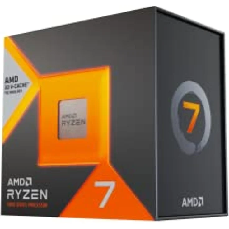 AMD Ryzen 7 7800X3D Prozessor mit 3D V-Cache-Technologie, 8 Kerne/16 verzerrte Threads, Zen 4-Architektur 104 M Cache, 120 W TDP, bis zu 5,0 GHz Boost-Frequenz, AMD 5, DDR5 & PCIe 5.0 – Bild 1