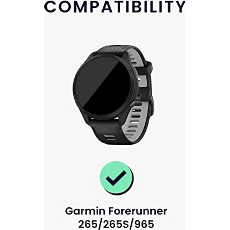 kwmobile USB C Ladekabel für Garmin Forerunner 265 / 265S / 965 / 970 / 165 / 570, 100 cm Charger Kabel in Schwarz, schnelles und zuverlässiges Aufladen für Fitness Tracker – Bild 2