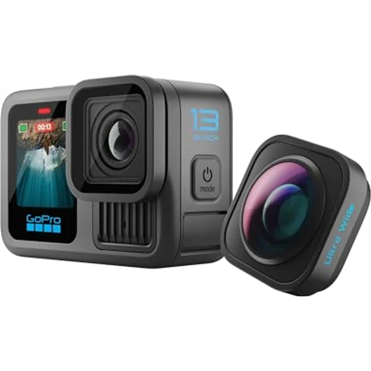 GOPRO HERO13 Black Ultra Wide Edition Action Kamera, 4K60, WLAN, Touchscreen, wasserdicht, HyperSmooth Stabilisierung – Bild 2