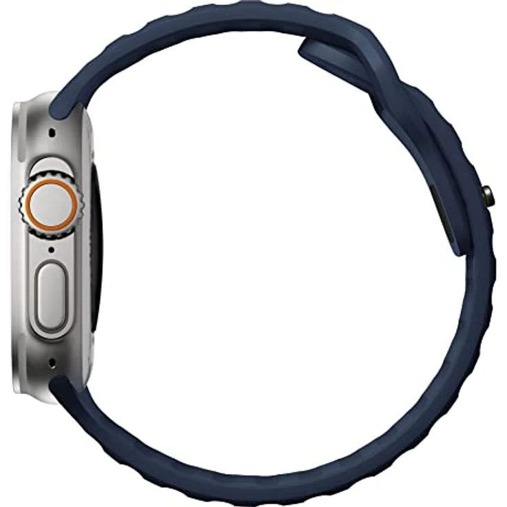 Nomad Sport Band V2, Smartwatch-Armband für Apple Watch 42/44/45/49mm, atmungsaktives Design aus Fluorkautschuk, Atlantic Blue – Bild 4