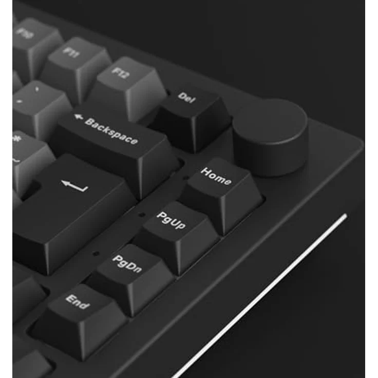 Akko 5075B Plus VIA Mechanische Tastatur, 75% ISO-Layout, 3-Modus Gaming, Hot Swappable Linear Switch, Cherry PBT-Tasten, Schwarz Silber, Rosewood – Bild 5