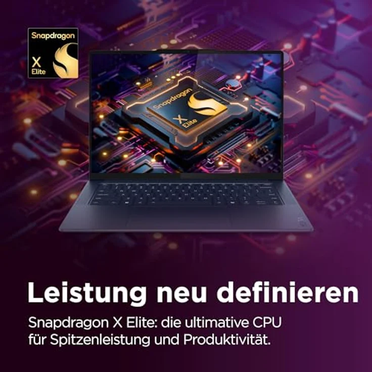 Lenovo Yoga Slim 7X Laptop | Copilot+ PC | 14,5" 3K OLED 90Hz Display | Qualcomm Snapdragon X1 Elite | 32GB RAM | 1TB SSD | Integrierte Grafik | Win11 Home | QWERTZ | 1,28kg | blau – Bild 3