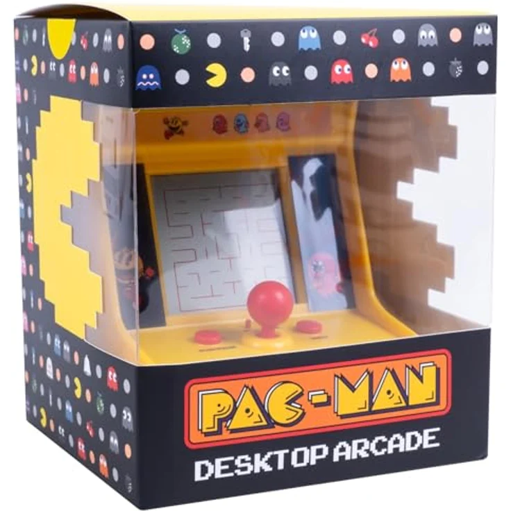 Z-Man Games PAC-MAN Desktop Arcade, kompakte Spielkonsole mit originalen Soundeffekten und Grafik, nostalgisches Arcade-Erlebnis – Bild 3