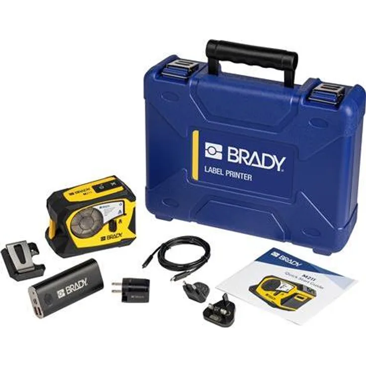 Brady M211-Etikettendrucker-Kit, mobiler Thermotransfer-Drucker mit 203 dpi, Bluetooth und Zubehör