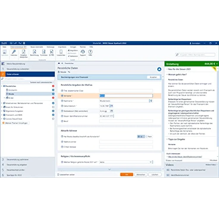 Buhl Data Service WISO Steuer-Sparbuch 2022, Steuersoftware für Einkommensteuererklärung 2021 mit Erstattung/Nachzahlung Rechner, inkl. Hunderten Steuer-Tipps und kostenlosem Telefonsupport – Bild 5