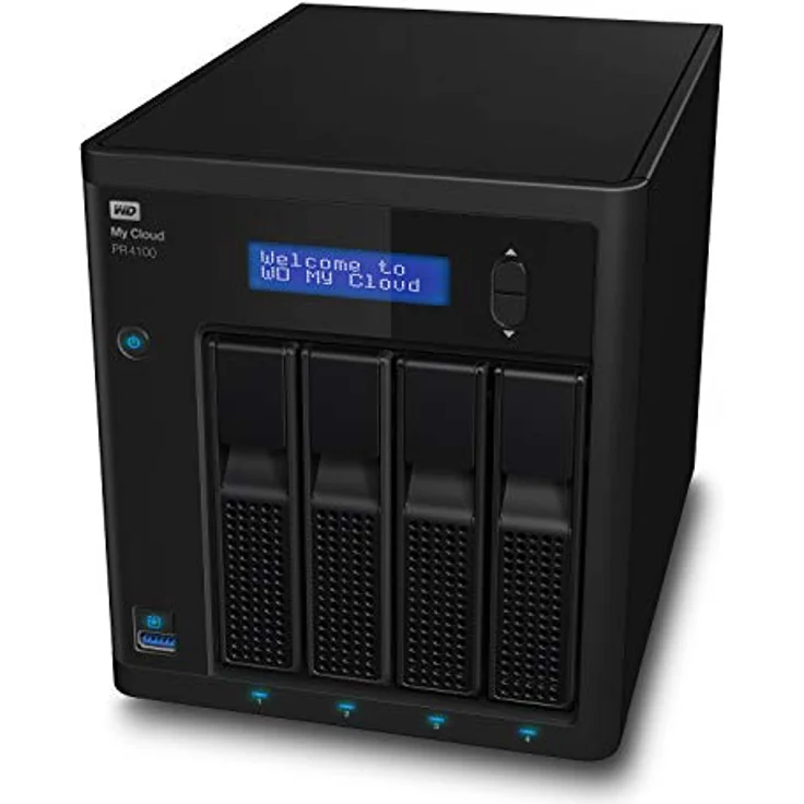 WD 56 TB My Cloud Pro PR4100 Pro Serie 4-Bay Network Attached Storage - NAS - WDBNFA0400KBK-EESN – Bild 3
