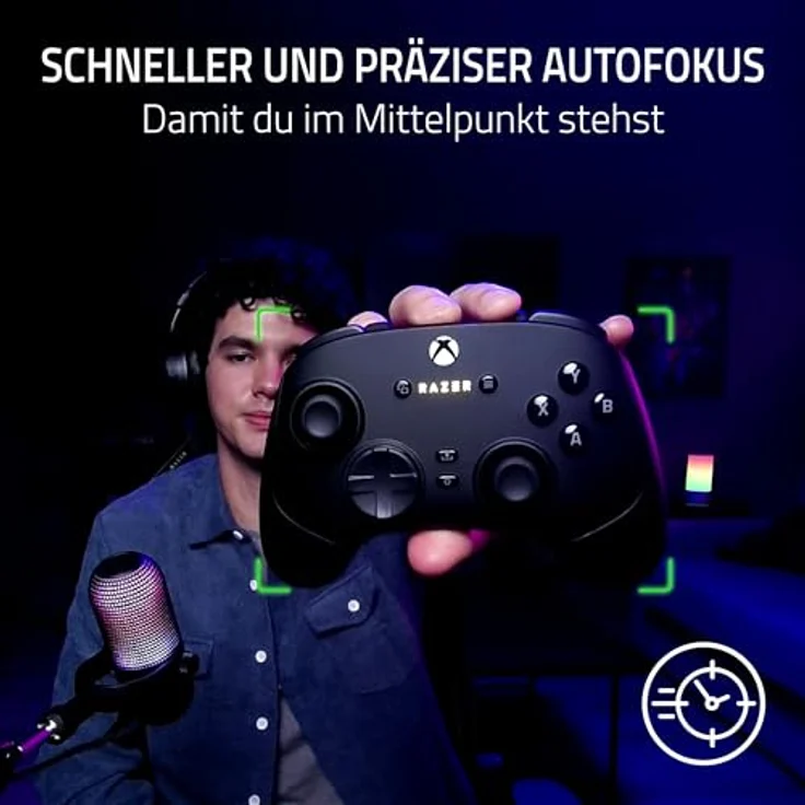 Razer Kiyo V2 X, Full-HD-Webcam 1080p, 60 FPS, Autofokus, Weitwinkel-Objektiv, integriertes Mikrofon, kompatibel mit OBS und Xsplit, Schwarz – Bild 3