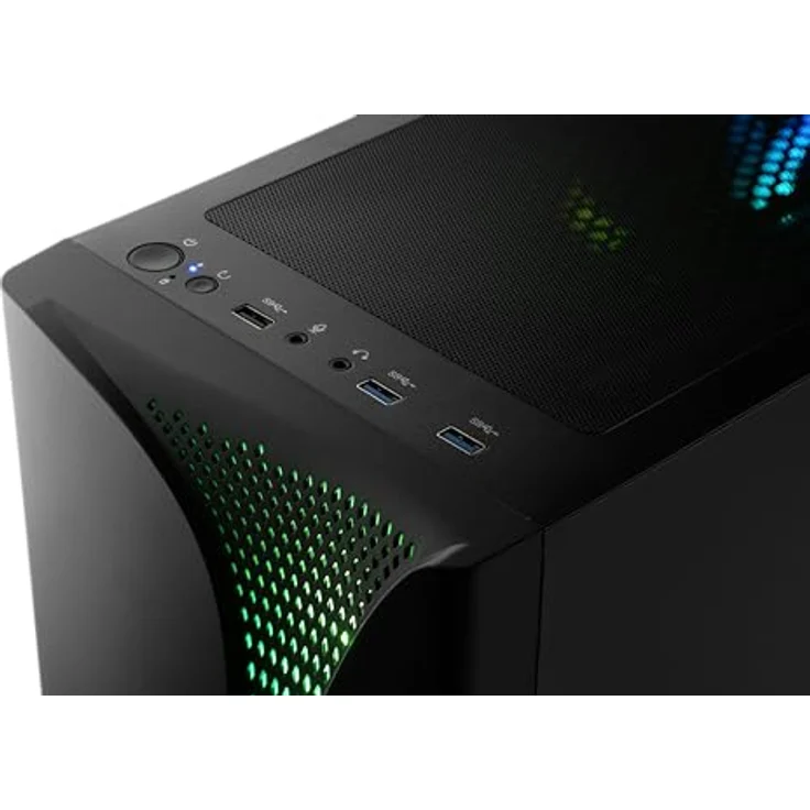 CSL Gaming PC M11630H, Desktop-PC mit AMD Ryzen 7 9700X, 32 GB RAM, 1000 GB SSD, AMD Radeon Graphics, Schwarz – Bild 2