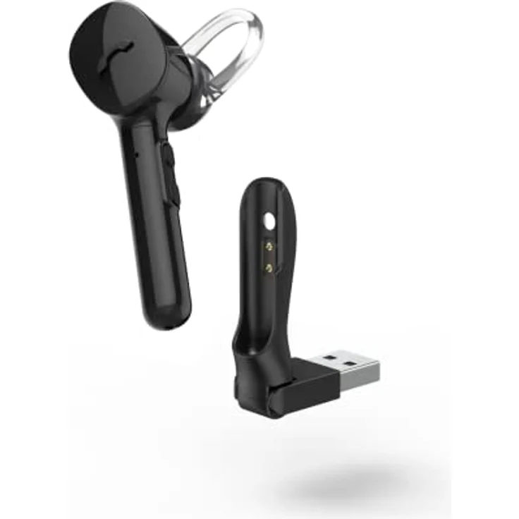 Hama Mono-Bluetooth®Headset MyVoice1300 Multipoint Sprachsteuerung schwarz Wireless-Headset mit Siri und Google Assistant – Bild 2