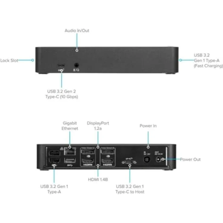 Targus Note-Opt Usb-C Docking Station 100W, Dv4K, Neu – Bild 5