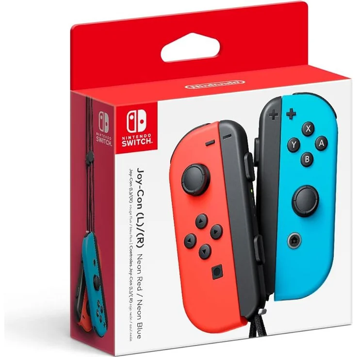 Nintendo Switch Controller Joy-Con 2er-Set, Neon-Rot und Neon-Blau