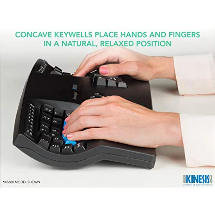 KINESIS Advantage2 Ergonomic Keyboard (KB600), Tastatur mit Cherry MX Brown Switches – Bild 3